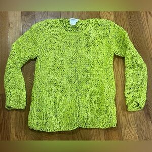 Olsen Collection Vibrant Green Crew Neck  Sweater
